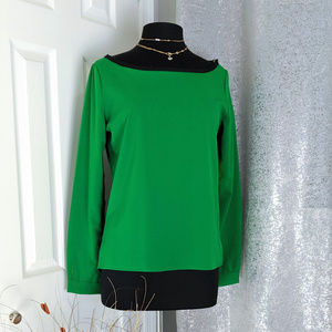 🆕 Vintage Havana Green Blouse Top Sz M